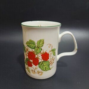 Roy Kirkham Raspberry Fruit Garden Bone China Mug AS IS